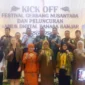 Forum Komunikasi Pimpinan Daerah (Forkopimda) Kalimantan Selatan saat pembukaan Festival Gerbang Nusantara dan peluncuran kamus digital Bahasa Banjar di Gedung Mahligai Pancasila di Banjarmasin, Senin (26/8/2024). (01/Ant)